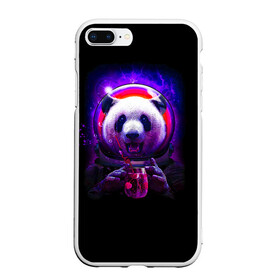 Чехол для iPhone 7Plus/8 Plus матовый с принтом Панда-космонавт в Новосибирске, Силикон | Область печати: задняя сторона чехла, без боковых панелей | Тематика изображения на принте: panda | абстракция | арт | галактика | животное | животные | зверь | картинка | космос | неон | панда | рисунок