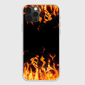 Чехол для iPhone 12 Pro Max с принтом FIRE ОГОНЬ в Новосибирске, Силикон |  | abstraction | bright | fire | geometry | hexagon | light | neon | paints | stripes | texture | triangle | абстракция | брызги | геометрия | искры | краски | неон | неоновый | огонь | соты | текстура