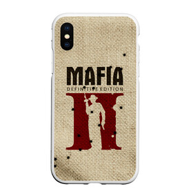 Чехол для iPhone XS Max матовый с принтом Mafia 2 в Новосибирске, Силикон | Область печати: задняя сторона чехла, без боковых панелей | Тематика изображения на принте: 2 | 2020 | definitive | edition | mafia | банда | вито | гангстеры | герои | дон | игра | капоне | компьютерная | корлеоне | крестный | культ | мафия | мешковина | настольная | отец | персонаж | фильм