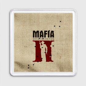 Магнит 55*55 с принтом Mafia 2 в Новосибирске, Пластик | Размер: 65*65 мм; Размер печати: 55*55 мм | Тематика изображения на принте: 2 | 2020 | definitive | edition | mafia | банда | вито | гангстеры | герои | дон | игра | капоне | компьютерная | корлеоне | крестный | культ | мафия | мешковина | настольная | отец | персонаж | фильм