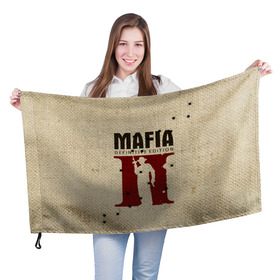 Флаг 3D с принтом Mafia 2 в Новосибирске, 100% полиэстер | плотность ткани — 95 г/м2, размер — 67 х 109 см. Принт наносится с одной стороны | 2 | 2020 | definitive | edition | mafia | банда | вито | гангстеры | герои | дон | игра | капоне | компьютерная | корлеоне | крестный | культ | мафия | мешковина | настольная | отец | персонаж | фильм