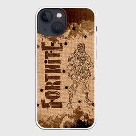 Чехол для iPhone 13 mini с принтом Fortnite в Новосибирске,  |  | 2 | fortnite | killer | maniac | герои | гроза | дедпул | детей | для | игры | кровь | лама | мешок | молнии | новый | пистолет | ромбы | сезон | треугольники | фанат | ферма | фортнайт