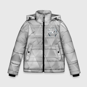 Зимняя куртка для мальчиков 3D с принтом OPEL в Новосибирске, ткань верха — 100% полиэстер; подклад — 100% полиэстер, утеплитель — 100% полиэстер | длина ниже бедра, удлиненная спинка, воротник стойка и отстегивающийся капюшон. Есть боковые карманы с листочкой на кнопках, утяжки по низу изделия и внутренний карман на молнии. 

Предусмотрены светоотражающий принт на спинке, радужный светоотражающий элемент на пуллере молнии и на резинке для утяжки | Тематика изображения на принте: abstract | auto | brand | car | geometry | opel | sport | texture | абстракция | авто | автомобильные | бренд | геометрия | классика | машины | модные | опель | спорт | стиль | текстура
