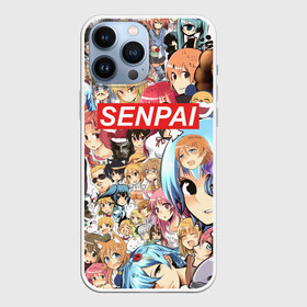 Чехол для iPhone 13 Pro Max с принтом SENPAI в Новосибирске,  |  | Тематика изображения на принте: ahegao | anime | kawai | kowai | oppai | otaku | senpai | sugoi | waifu | yandere | аниме | ахегао | ковай | культура | отаку | семпай | сенпай | тренд | яндере