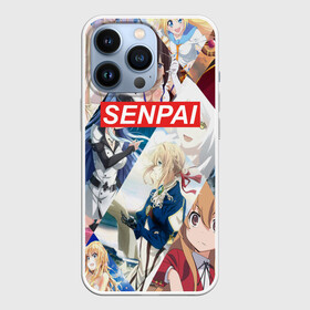 Чехол для iPhone 13 Pro с принтом SENPAI в Новосибирске,  |  | ahegao | anime | kawai | kowai | oppai | otaku | senpai | sugoi | waifu | yandere | аниме | ахегао | ковай | культура | отаку | семпай | сенпай | тренд | яндере