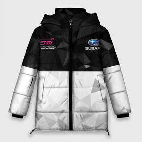Женская зимняя куртка 3D с принтом SUBARU WRX STI (+спина) (Z) в Новосибирске, верх — 100% полиэстер; подкладка — 100% полиэстер; утеплитель — 100% полиэстер | длина ниже бедра, силуэт Оверсайз. Есть воротник-стойка, отстегивающийся капюшон и ветрозащитная планка. 

Боковые карманы с листочкой на кнопках и внутренний карман на молнии | 2020 | auto | forester | impreza | outback | sport | sti | subaru | tribeca | wrx | авто | автомобиль | автомобильные | аутбек | бренд | врх | импреза | марка | машины | оутбек | спорт | сти | субару | трибека | форестер