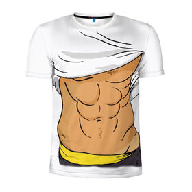 Мужская футболка 3D спортивная с принтом Мужской торс в Новосибирске, 100% полиэстер с улучшенными характеристиками | приталенный силуэт, круглая горловина, широкие плечи, сужается к линии бедра | высказывание | идея | манера | мемы | мужской | разные | рисунок | символ | торс