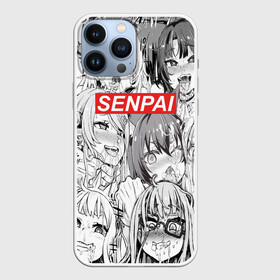 Чехол для iPhone 13 Pro Max с принтом SENPAI в Новосибирске,  |  | Тематика изображения на принте: ahegao | anime | kawai | kowai | oppai | otaku | senpai | sugoi | waifu | yandere | аниме | ахегао | ковай | культура | отаку | семпай | сенпай | тренд | яндере