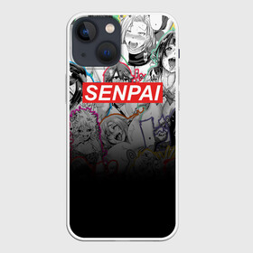 Чехол для iPhone 13 mini с принтом SENPAI в Новосибирске,  |  | ahegao | anime | kawai | kowai | oppai | otaku | senpai | sugoi | waifu | yandere | аниме | ахегао | ковай | культура | отаку | семпай | сенпай | тренд | яндере
