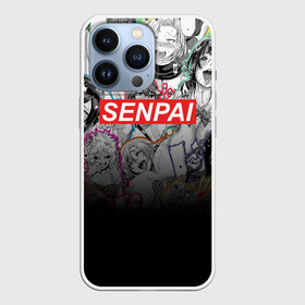 Чехол для iPhone 13 Pro с принтом SENPAI в Новосибирске,  |  | ahegao | anime | kawai | kowai | oppai | otaku | senpai | sugoi | waifu | yandere | аниме | ахегао | ковай | культура | отаку | семпай | сенпай | тренд | яндере