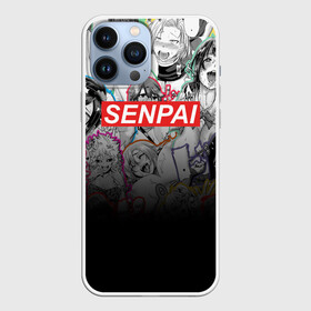 Чехол для iPhone 13 Pro Max с принтом SENPAI в Новосибирске,  |  | Тематика изображения на принте: ahegao | anime | kawai | kowai | oppai | otaku | senpai | sugoi | waifu | yandere | аниме | ахегао | ковай | культура | отаку | семпай | сенпай | тренд | яндере