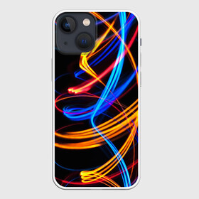 Чехол для iPhone 13 mini с принтом НЕОНОВЫЙ ДЫМ в Новосибирске,  |  | abstract | abstraction | color | fractal | geometry | paitnt | polygon | polygonal | psy | абстракция | геометрия | краски | неоновые | полигоны | психоделика | фрактал