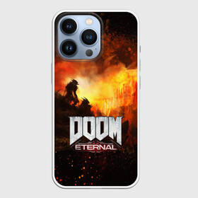 Чехол для iPhone 13 Pro с принтом DOOM ETERNAL в Новосибирске,  |  | bethesda softworks | doom eternal | doomguy | id software | демоны | дум этернал | марс | палач рока | этернал