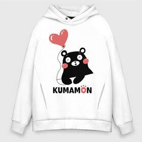 Мужское худи Oversize хлопок с принтом Kumamon в Новосибирске, френч-терри — 70% хлопок, 30% полиэстер. Мягкий теплый начес внутри —100% хлопок | боковые карманы, эластичные манжеты и нижняя кромка, капюшон на магнитной кнопке | Тематика изображения на принте: fire | for | glory | hell | japan | kumamon | of course | ofc | satan | the | иероглифы | кумамон | медведь | огонь | пожар | сатана | япония