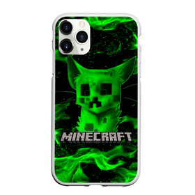 Чехол для iPhone 11 Pro Max матовый с принтом MINECRAFT CREEPER CAT в Новосибирске, Силикон |  | Тематика изображения на принте: creeper | game | minecraft | блоки | игра | квадраты | компьютерная | кот | котенок | кошка | крипер | майнкрафт | огонь