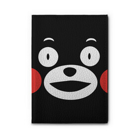 Обложка для автодокументов с принтом  Kumamon в Новосибирске, натуральная кожа |  размер 19,9*13 см; внутри 4 больших “конверта” для документов и один маленький отдел — туда идеально встанут права | fire | for | glory | hell | japan | kumamon | of course | ofc | satan | the | иероглифы | кумамон | медведь | огонь | пожар | сатана | япония