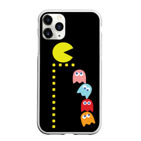 Чехол для iPhone 11 Pro матовый с принтом Pac-man в Новосибирске, Силикон |  | Тематика изображения на принте: old school | retro game | video game | видео игры | ретро игры