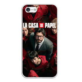 Чехол для iPhone 5/5S матовый с принтом La Casa de Papel (Z) в Новосибирске, Силикон | Область печати: задняя сторона чехла, без боковых панелей | la casa de papel | netflix | берлин | бумажный дом | лиссабон | профессор | сальва | токио