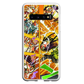 Чехол для Samsung Galaxy S10 с принтом JoJos Bizarre Adventure в Новосибирске, Силикон | Область печати: задняя сторона чехла, без боковых панелей | anime | jojo | аниме | джоджо | жожо | комикс | манга | мультик | мультфильм | персонаж