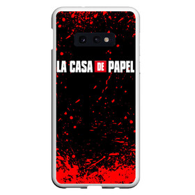 Чехол для Samsung S10E с принтом La Casa de Papel (+спина) (Z) в Новосибирске, Силикон | Область печати: задняя сторона чехла, без боковых панелей | la casa de papel | netflix | берлин | бумажный дом | лиссабон | профессор | сальва | токио