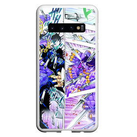 Чехол для Samsung Galaxy S10 с принтом JoJos Bizarre Adventure в Новосибирске, Силикон | Область печати: задняя сторона чехла, без боковых панелей | anime | jojo | аниме | джоджо | жожо | комикс | манга | мультик | мультфильм | персонаж