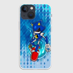 Чехол для iPhone 13 mini с принтом Metal Sonic в Новосибирске,  |  | metal sonic | видеоигры | поколения ежик соник | робот | супер ёж