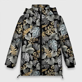 Женская зимняя куртка 3D с принтом Серебряные листочки в Новосибирске, верх — 100% полиэстер; подкладка — 100% полиэстер; утеплитель — 100% полиэстер | длина ниже бедра, силуэт Оверсайз. Есть воротник-стойка, отстегивающийся капюшон и ветрозащитная планка. 

Боковые карманы с листочкой на кнопках и внутренний карман на молнии | азия | бабочки | ветви | ветки | девушкам | деревья | джунгли | жара | золото | лес | летний | лето | листочки | листья | ночь | отдых | природа | растения | сад | серебро | серый | таиланд | тропики
