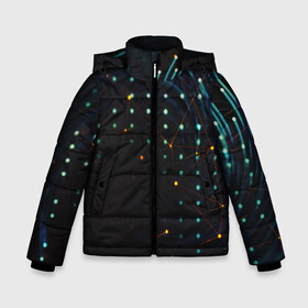 Зимняя куртка для мальчиков 3D с принтом DIGITAL GEOMETRY в Новосибирске, ткань верха — 100% полиэстер; подклад — 100% полиэстер, утеплитель — 100% полиэстер | длина ниже бедра, удлиненная спинка, воротник стойка и отстегивающийся капюшон. Есть боковые карманы с листочкой на кнопках, утяжки по низу изделия и внутренний карман на молнии. 

Предусмотрены светоотражающий принт на спинке, радужный светоотражающий элемент на пуллере молнии и на резинке для утяжки | abstract | abstraction | color | fractal | geometry | paitnt | polygon | polygonal | psy | абстракция | геометрия | краски | неоновые | полигоны | психоделика | фрактал