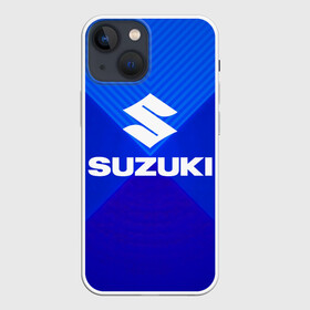 Чехол для iPhone 13 mini с принтом SUZUKI. в Новосибирске,  |  | abstract | auto | brand | car | geometry | sport | suzuki | texture | абстракция | авто | автомобильные | бренд | геометрия | классика | машины | модные | спорт | стиль | сузуки | текстура