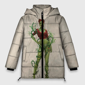 Женская зимняя куртка 3D с принтом Poison Ivy в Новосибирске, верх — 100% полиэстер; подкладка — 100% полиэстер; утеплитель — 100% полиэстер | длина ниже бедра, силуэт Оверсайз. Есть воротник-стойка, отстегивающийся капюшон и ветрозащитная планка. 

Боковые карманы с листочкой на кнопках и внутренний карман на молнии | Тематика изображения на принте: batman | batman arkham knight | poison ivy | vdzabma | бэтмен | бэтмен рыцарь аркхема | ядовитый плющ