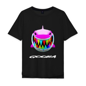 Мужская футболка хлопок Oversize с принтом 6IX9INE: GOOBA. в Новосибирске, 100% хлопок | свободный крой, круглый ворот, “спинка” длиннее передней части | 6ix9ine | 6ix9ine акула | daniel hernandez | gooba | rap | shark | six nine | tekashi | акула | даниэль эрнандес | музыка | реп | сикс найн | текаши