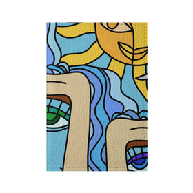 Обложка для паспорта матовая кожа с принтом Мысли чокнутого в Новосибирске, натуральная матовая кожа | размер 19,3 х 13,7 см; прозрачные пластиковые крепления | brawl | colors | design | eyes | flowers | mayki | minecraft | print | pubg | standoff | stars | summer | sun | sunwalker