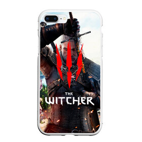 Чехол для iPhone 7Plus/8 Plus матовый с принтом The Witcher в Новосибирске, Силикон | Область печати: задняя сторона чехла, без боковых панелей | netflix | the witcher | американский сериал | ве витчер | ведьмак | геральт | игра | кино | нетфликс | популярные иллюстрации | сериал | сериалы | фильмы | фэнтези