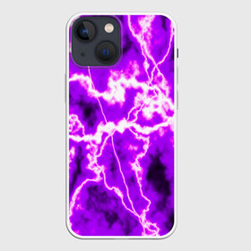 Чехол для iPhone 13 mini с принтом НЕОНОВАЯ СТИХИЯ в Новосибирске,  |  | color | colour | electricity | glim | glow | light | lights | neon | power | shine | молния | напряжение | неоновый | разряд | стихия | ток | удар | электричество