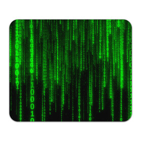 Коврик для мышки прямоугольный с принтом Матрица код цифры программист в Новосибирске, натуральный каучук | размер 230 х 185 мм; запечатка лицевой стороны | бинарный код | веб | вирус | всемирная паутина | двоичный код | зеленый | интернет | информация | кибер | код | кодер | кодирование | матрица | наука | олдскул | по | программирование