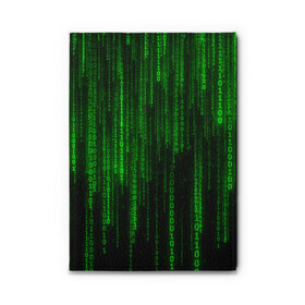 Обложка для автодокументов с принтом Матрица код цифры программист в Новосибирске, натуральная кожа |  размер 19,9*13 см; внутри 4 больших “конверта” для документов и один маленький отдел — туда идеально встанут права | Тематика изображения на принте: бинарный код | веб | вирус | всемирная паутина | двоичный код | зеленый | интернет | информация | кибер | код | кодер | кодирование | матрица | наука | олдскул | по | программирование