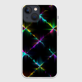 Чехол для iPhone 13 mini с принтом НЕОНОВАЯ ТЕКСТУРА в Новосибирске,  |  | abstract | abstraction | color | fractal | geometry | paitnt | polygon | polygonal | psy | абстракция | геометрия | краски | неоновые | полигоны | психоделика | фрактал