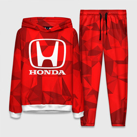 Женский костюм 3D (с толстовкой) с принтом HONDA. в Новосибирске,  |  | abstract | auto | brand | car | geometry | honda | sport | texture | абстракция | авто | автомобильные | бренд | геометрия | классика | машины | модные | спорт | стиль | текстура | хонда