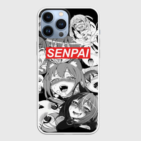 Чехол для iPhone 13 Pro Max с принтом SENPAI в Новосибирске,  |  | Тематика изображения на принте: ahegao | anime | kawai | kowai | oppai | otaku | senpai | sugoi | waifu | yandere | аниме | ахегао | ковай | культура | отаку | семпай | сенпай | тренд | яндере