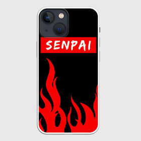 Чехол для iPhone 13 mini с принтом SENPAI в Новосибирске,  |  | kanojo | notice me | senpai | аниме | девушка | кохай | манга | сёдзё | семпай | сенпай