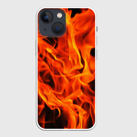 Чехол для iPhone 13 mini с принтом ОГОНЬ в Новосибирске,  |  | fire | в огне | взрыв | огненный | огонь | пожар | текстура