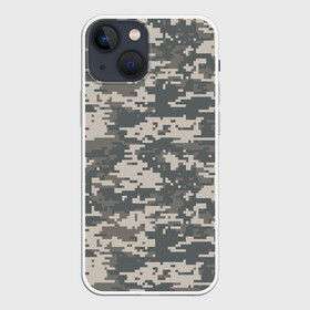Чехол для iPhone 13 mini с принтом Цифровой камуфляж в Новосибирске,  |  | camo | camouflage | digital | military | pixel | армия | битва | военный | война | войска | войсковой | городской | для пустыни | камуфляж | милитари | нато | натовский | пиксели | пиксельный | пустынный | страйкболл