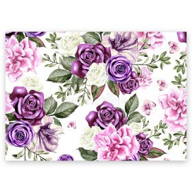 Поздравительная открытка с принтом Красивые розы в Новосибирске, 100% бумага | плотность бумаги 280 г/м2, матовая, на обратной стороне линовка и место для марки
 | белые розы | белый | необычные | розовый | розы | синие розы | синий | фиолетовые розы | фиолетовый | цветы