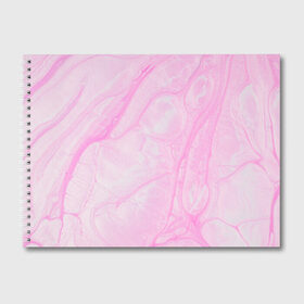 Альбом для рисования с принтом розовые разводы краска зефир в Новосибирске, 100% бумага
 | матовая бумага, плотность 200 мг. | абстракция | зефир | краска. разводы | нежный | повседневный | простой | светлый