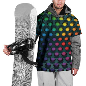 Накидка на куртку 3D с принтом 3Д спектр в Новосибирске, 100% полиэстер |  | Тематика изображения на принте: горошек | железо | жесть | излучение | иллюзия | круги | лампочки | металл | оболочка | объём | радуга | сияние | соты | сталь | фонари | шарики | шары