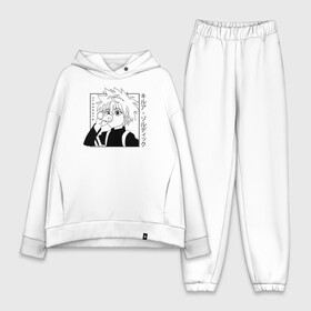 Женский костюм хлопок Oversize с принтом Killua Hunter в Новосибирске,  |  | anime | hunter x hunter | hxh | killua | killua zoldyck | manga | zoldyck | аниме | золдик | манга | охотник х охотник