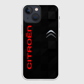 Чехол для iPhone 13 mini с принтом CITROEN в Новосибирске,  |  | citroen | авто | автомобиль | логотип | марка | машина | надпись | ситроен | текстура