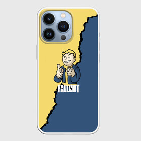 Чехол для iPhone 13 Pro с принтом Fallout logo boy в Новосибирске,  |  | boy | fallout | game | newvegas | nukacola | shelter | апокалипсис | вегас | война | игра | игроман | компьютерные | лого | логотип | логотипигры | наездник | оружие | персонажи | постапокалипсис | свобода | симулятор
