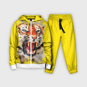 Детский костюм 3D с принтом Оскал тигра в Новосибирске,  |  | барс | волк | детёныш | джунгли | енот | животное | зубр | кот | лев | леопард | львица | медведь | охотник | пасть | полосы | пятнистая | рык | рычание | тигр | тигрица | хозяин | царьзверей | шерсть