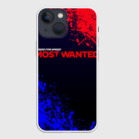 Чехол для iPhone 13 mini с принтом NFS Most Wanted в Новосибирске,  |  | carbon | cars | drift | drive | forza | gta5 | heat | most wanted | need for | need for spedd | nfs | nfs2 | no limits | payback | race | rival | shift | speed | the run | underground | underground2 | гонка | детская | машины | мужская